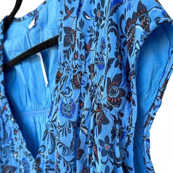 NWT Old Navy Women's Waist Defined Floral Printed Dolman Sleeve Top Size Large - Picture 7 of 12